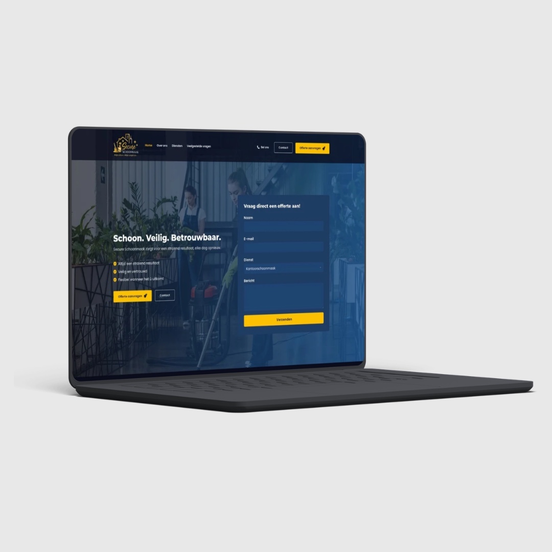 webdesign voor secure schoonmaak